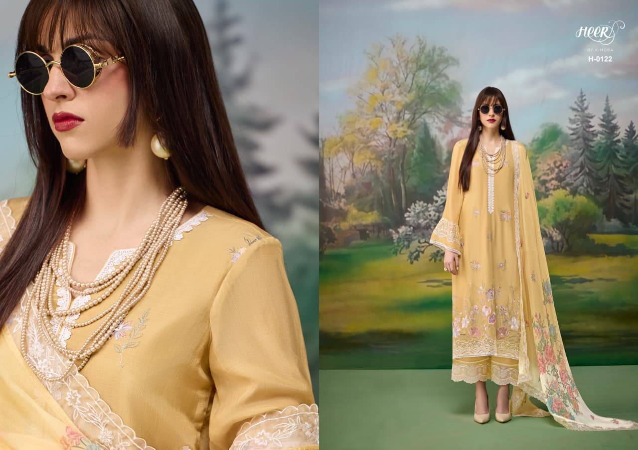 Jaani By Kimora suit 0121 to 0126 Series Stylish Beautiful Colourful Pure Muslin Dresses At Wholesale Price